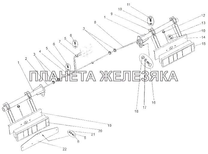 Установка задних фонарей МЗКТ-79011