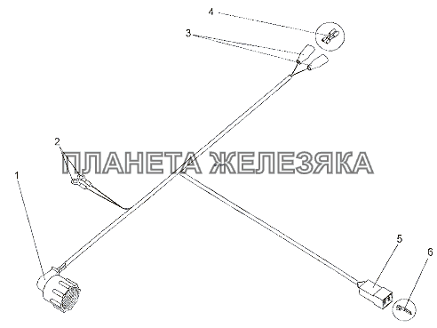 Жгут проводов 692382-3724158 МЗКТ-7402