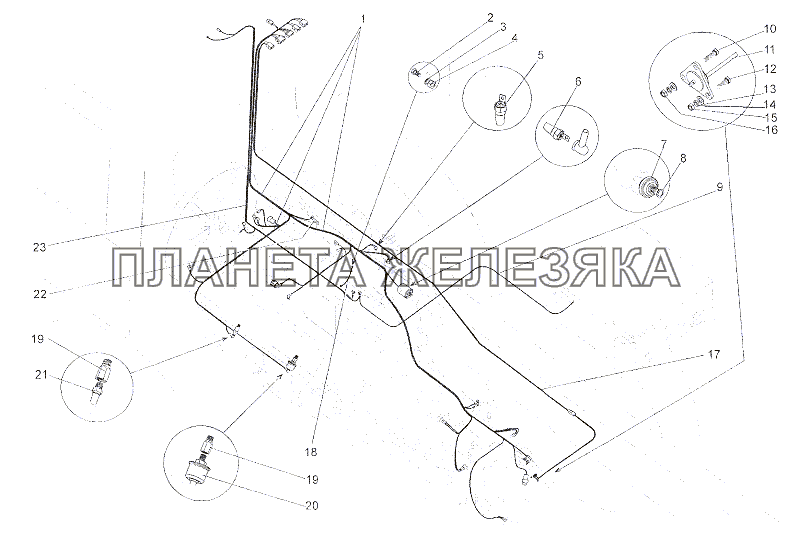 Установка электрооборудования двигателя МЗКТ-7401