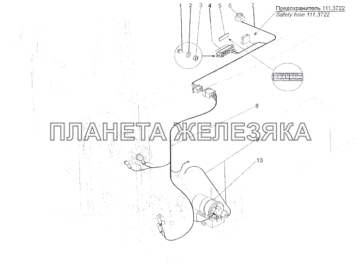 Установка электрооборудования подогревателя МЗКТ-7401