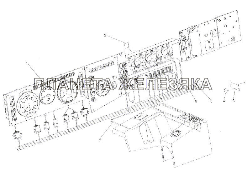 Установка электрооборудования в кабине МЗКТ-7402