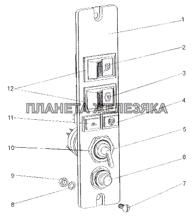 Панель переключателей МЗКТ-79011