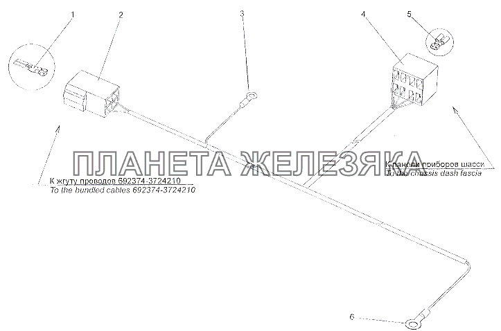 Жгут проводов 7401-3724200 МЗКТ-6527