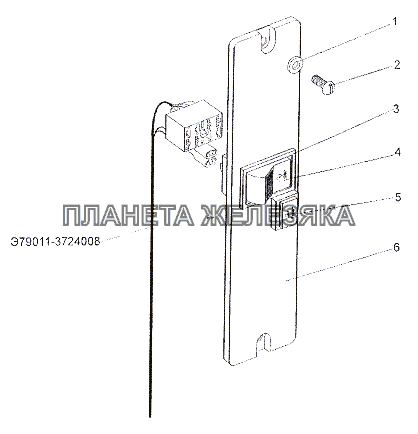 Установка панели переключателей МЗКТ-79011