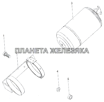 Установка огнетушителя МЗКТ-7401