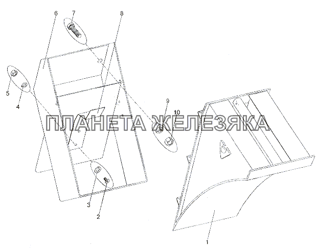 Установка противооткатных упоров МЗКТ-7401