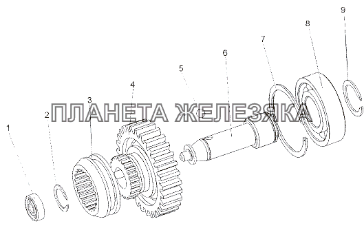 Шестерня ведущая МЗКТ-6527