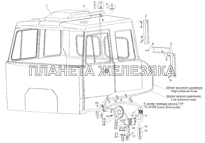 Установка системы кондиционирования МЗКТ-7401