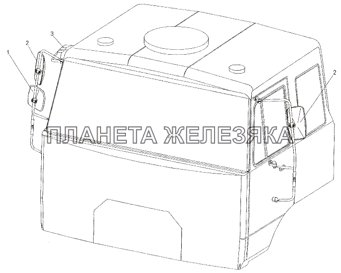 Установка зеркал МЗКТ-79011