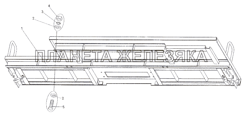 Установка трапа МЗКТ-6527