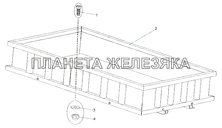 Установка платформы МЗКТ-7401