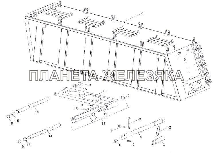 Установка платформы МЗКТ-7402