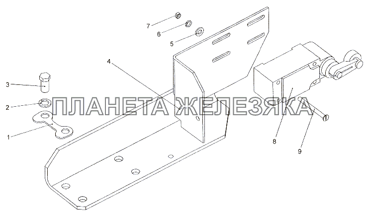 Установка выключателя МЗКТ-79011