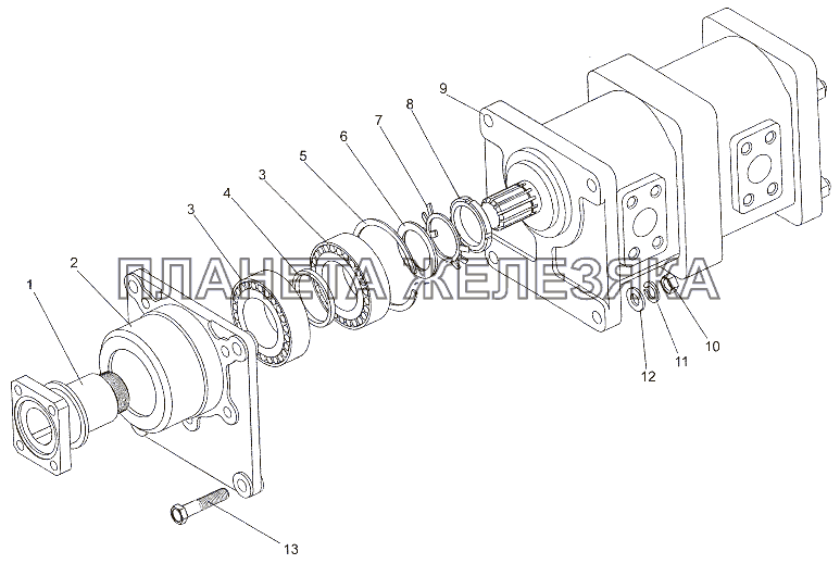 Насос 79011-8604010 МЗКТ-7401