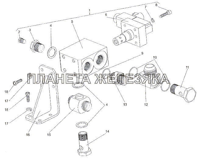 Установка коробки клапанной МЗКТ-6527