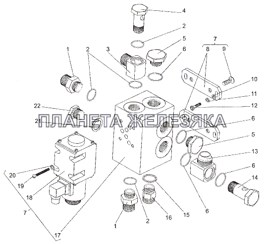 Установка коробки клапанной МЗКТ-7402