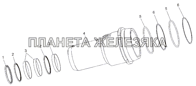 Крышка с уплотнениями 79011-2743040 МЗКТ-6527