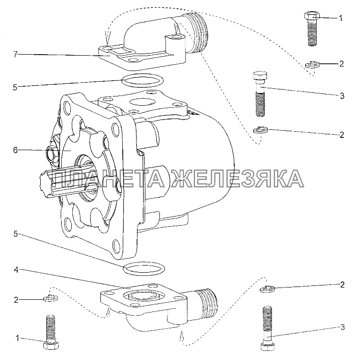 Насос усилителя рулевого управления МЗКТ-700600-011