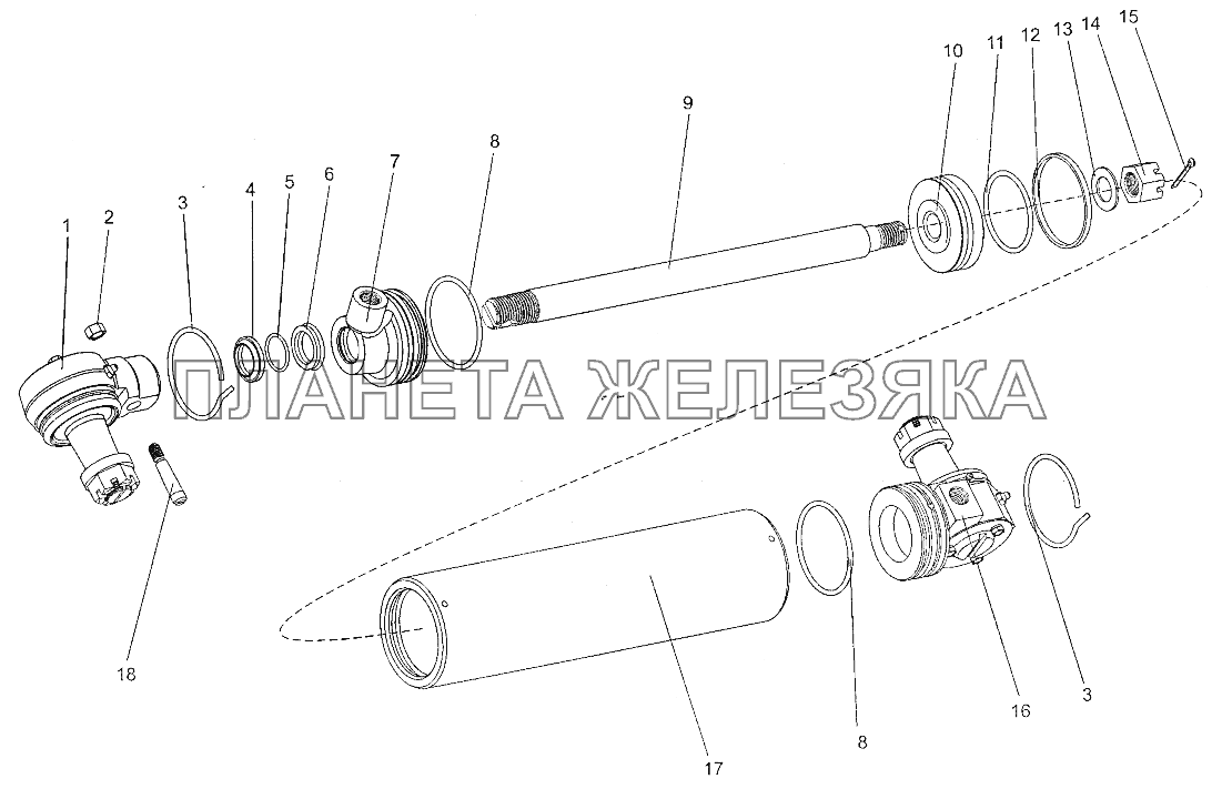 Цилиндр 700600-3405005 МЗКТ-700600-011