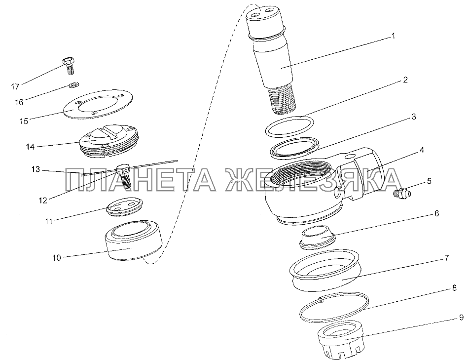 Наконечник 80077-3405040 МЗКТ-700600-011