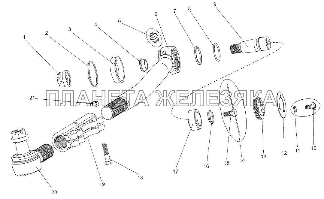 Тяга 69237-3414120-03 МЗКТ-700600-011