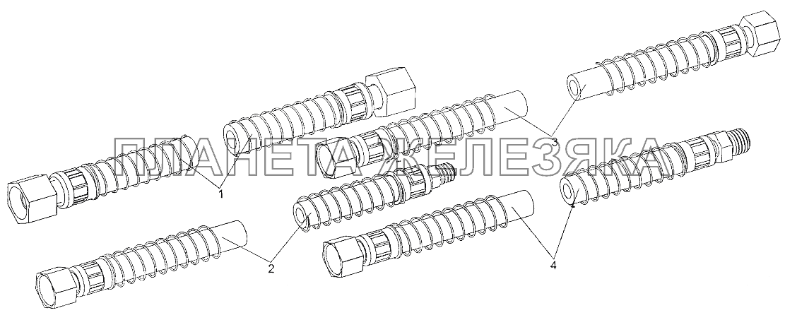 Шланги тормозной системы МЗКТ-700600-011