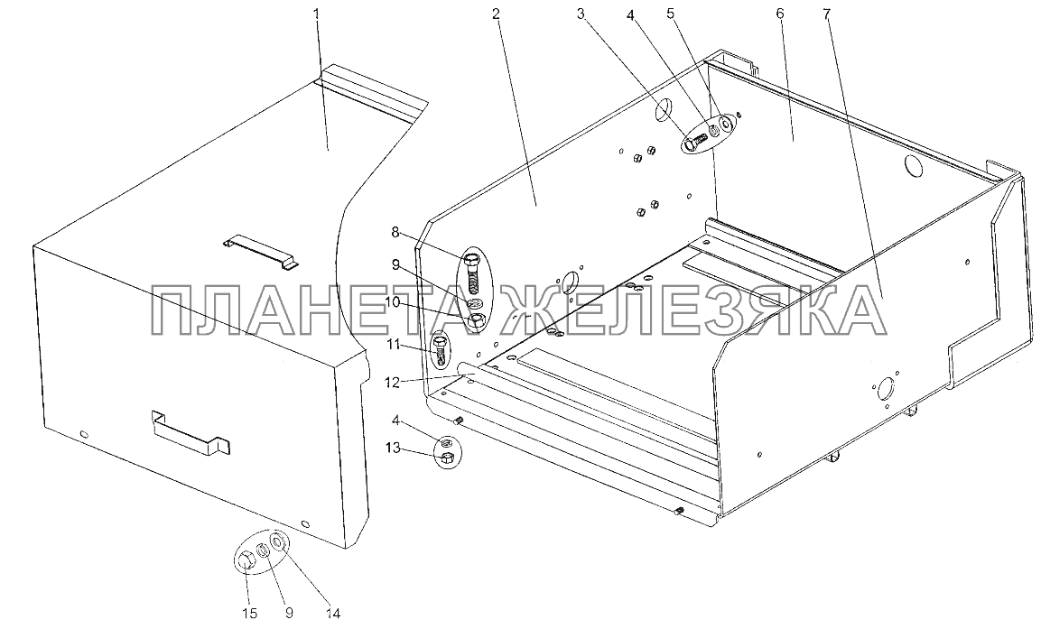 Контейнер аккумуляторный 65157-3748002 МЗКТ-700600-011