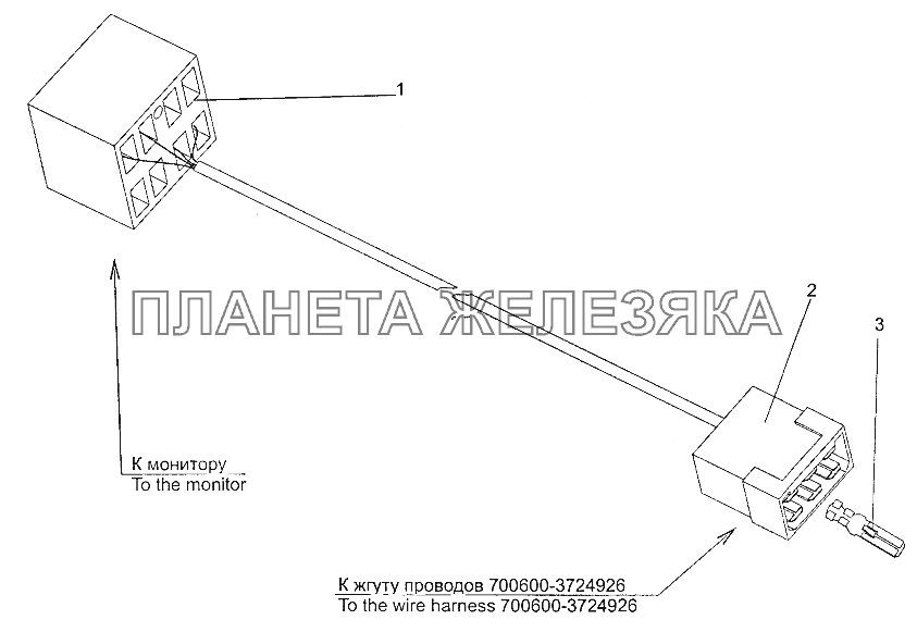 Жгут проводов электроники 700600-3724962 МЗКТ-700600-011