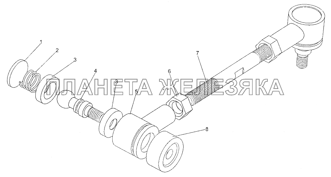 Тяга 69237-1703490 МЗКТ-700600-011