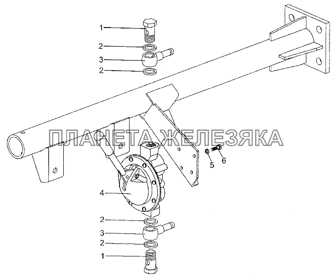 Установка топливоподкачивающего насоса МЗКТ-700600-011