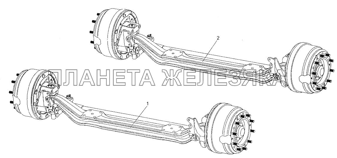 Оси МЗКТ-700600-011