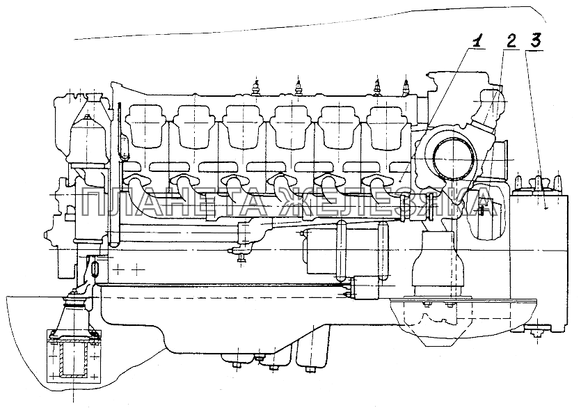 Двигатель МЗКТ-74131