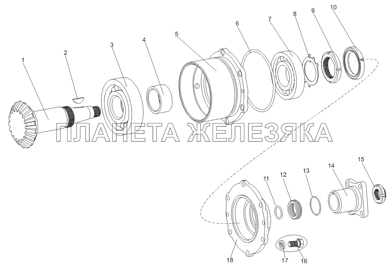 Шестерня ведущая 7919-1315330 МЗКТ-74131