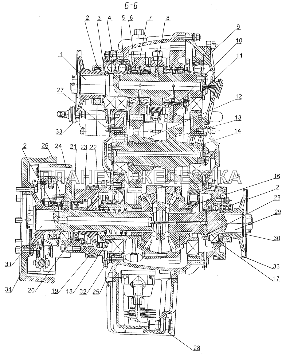 Раздаточная коробка МЗКТ-74131