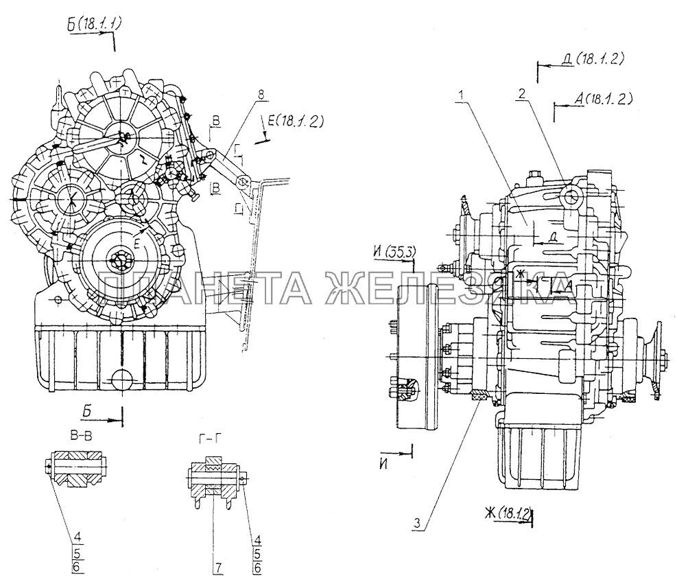 Раздаточная коробка МЗКТ-74131