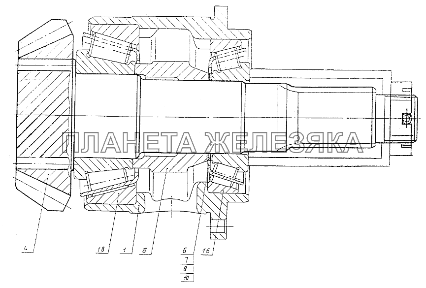 Шестерня коническая МЗКТ-74131