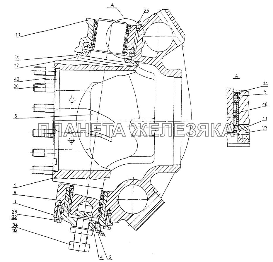 Поворотное устройство МЗКТ-74131