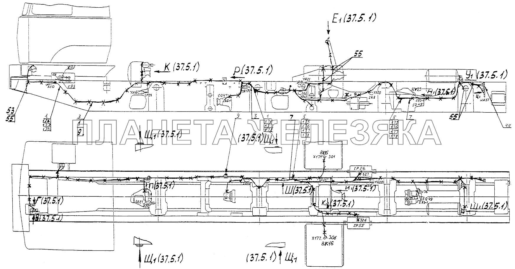 Установка электрооборудования на шасси МЗКТ-74131