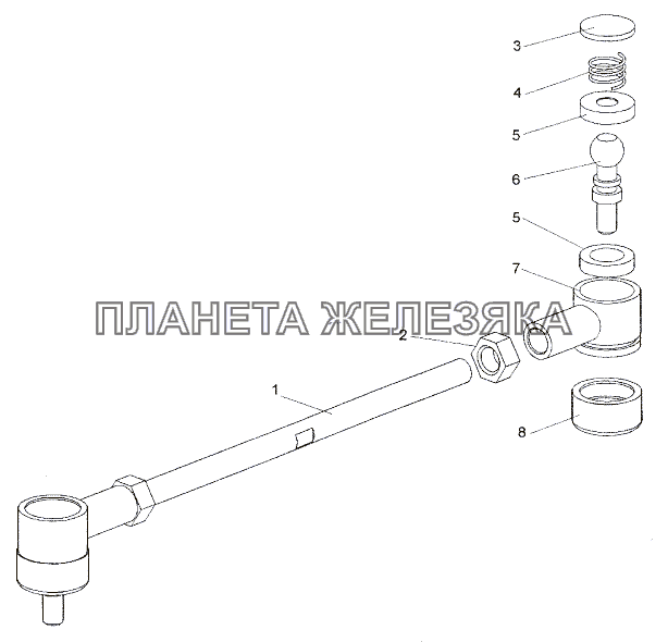 Тяга 69237-1703490 МЗКТ-74171