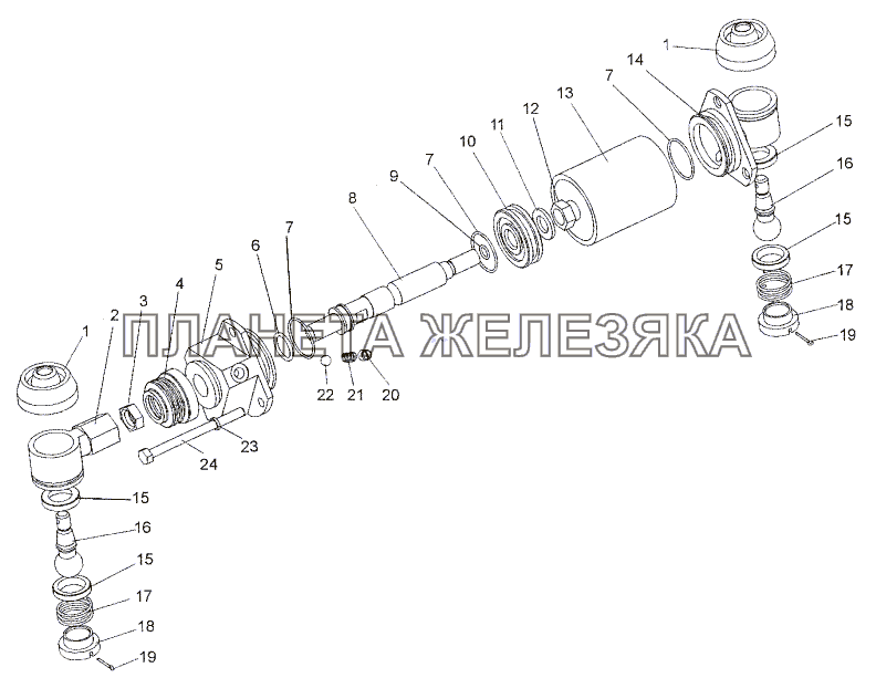 Цилиндр 692374-1703610 МЗКТ-74171