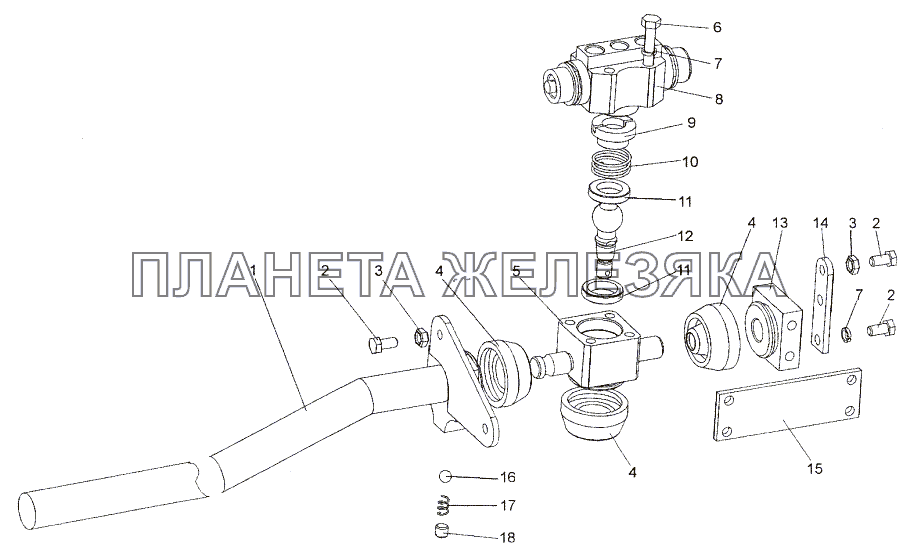 Тяга 74171-1703620 МЗКТ-74171