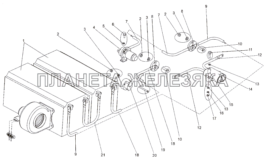 Установка аккумуляторных батарей МЗКТ-74171