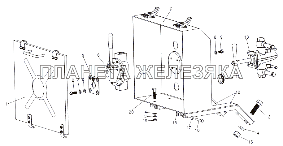 Установка агрегатов топливной системы МЗКТ-79091