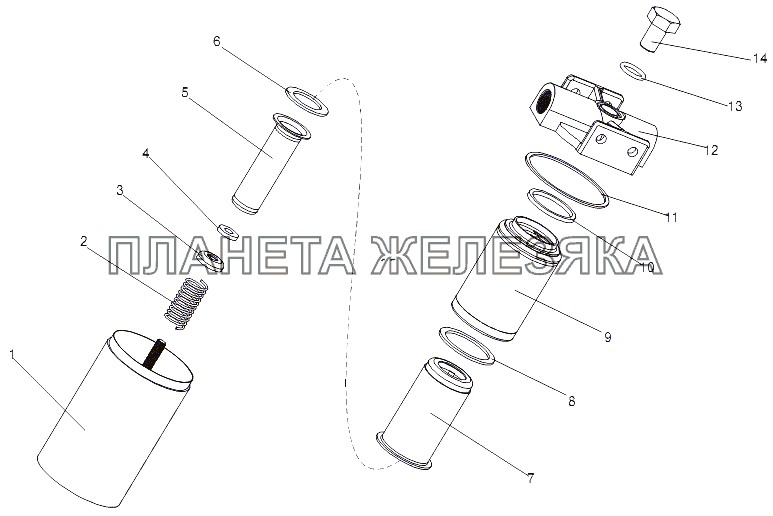 Фильтр топливный грубой очистки 7908-1105010 МЗКТ-7429