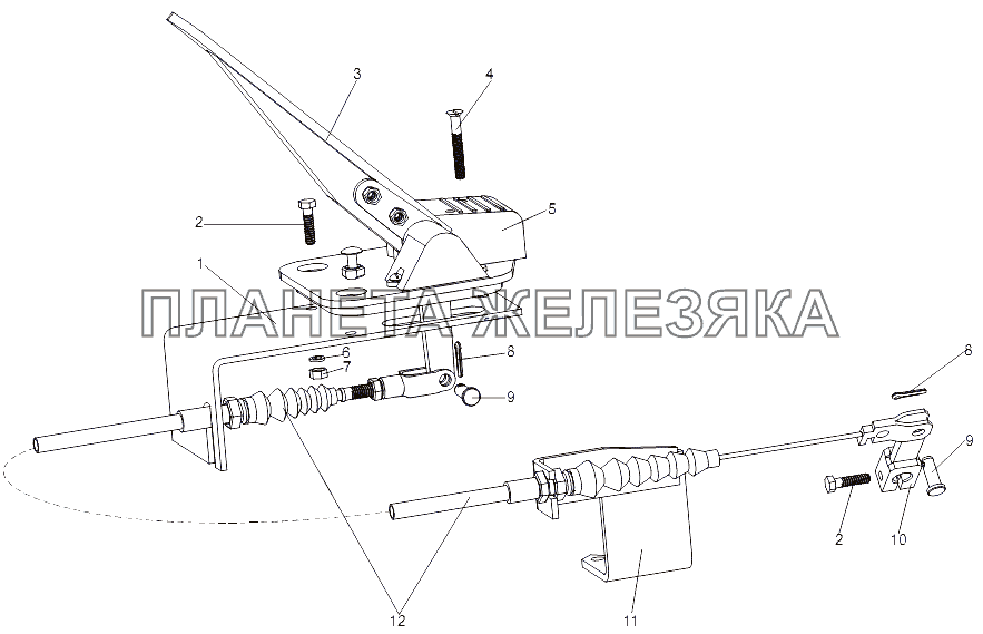 Привод управления двигателем МЗКТ-79092 (нов.)