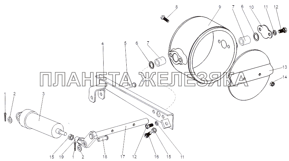 Заслонка 69237-3570010 МЗКТ-7429