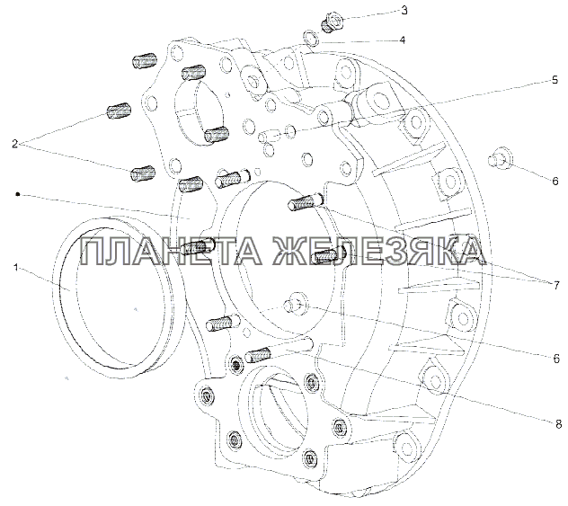 Картер понижающей передачи 201-1721014 МЗКТ-79092 (нов.)