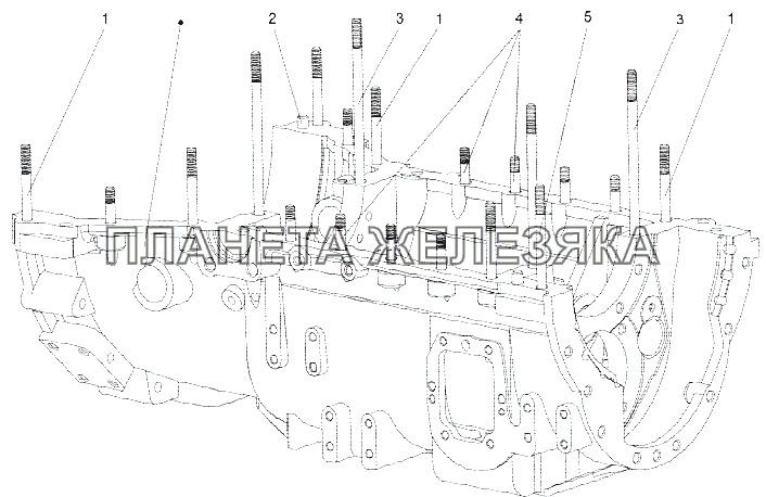 Нижняя часть картера коробки передач 201-1701016 МЗКТ-79096