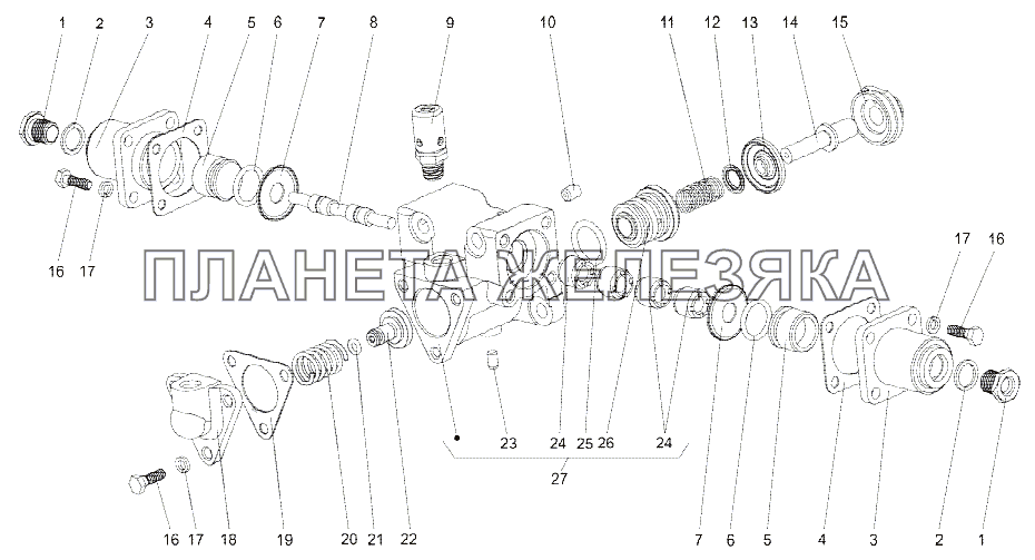 Воздухораспределитель 201-1723010 МЗКТ-751652