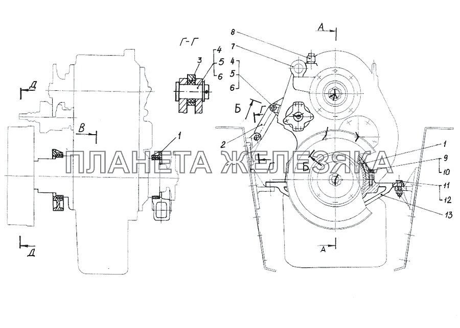 Подвеска раздаточной коробки МЗКТ-751652